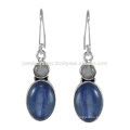 Lovely Kyanite And Labradorite Gemstone 925 Sterling Silver Earring Jewelry